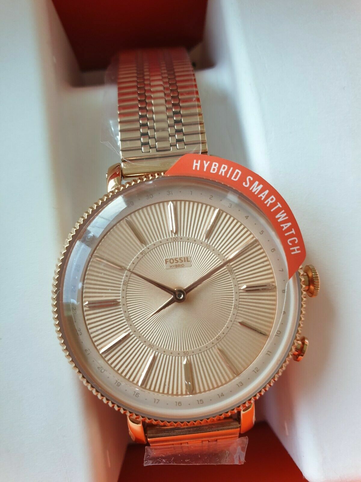 Fossil Hybrid Smartwatch Cameron Rose 