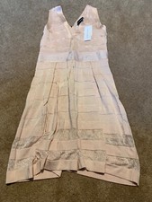 NWT French Connection Pink V-neck Sleeveless Spotlight Dress 12