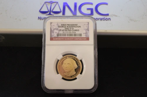2007-S George Washington Presidential Dollar - NGC PF 69 Ultra Cameo