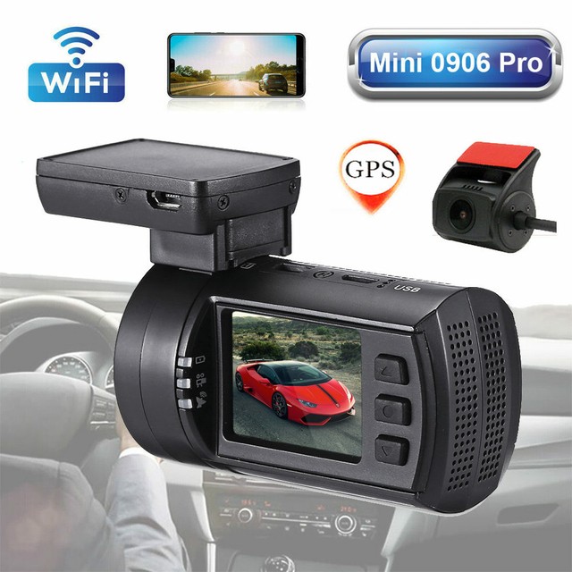 mini 0906 4k wifi 2ch dual gps dashcam