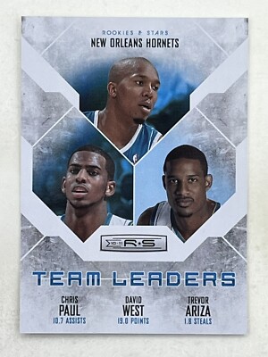 Chris Paul David West Trevor Ariza 2010-11 Rookies & Stars Team Leaders /199 #19