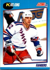 1991-92 Score Canadian Bilingual #402 Kris King