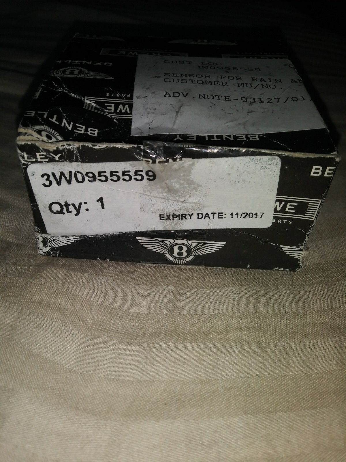 BENTLEY OEM Rain And Day Driving Light Sensor 3W0955559 **NEW SEALED**