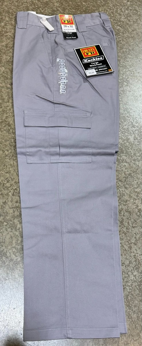 FB County Kackies Pant Pants Grey Gray Cargo work Casual