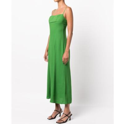 kelly green dress sandals Reformation | NWT | Size 2 | Liya Crepe Sleeveless Midi in GoldLeafFurniture