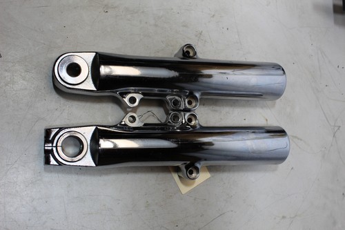 14-24 Harley Touring OEM Chrome Lower Fork Tube Slider Set #2 49mm - Picture 3 of 18
