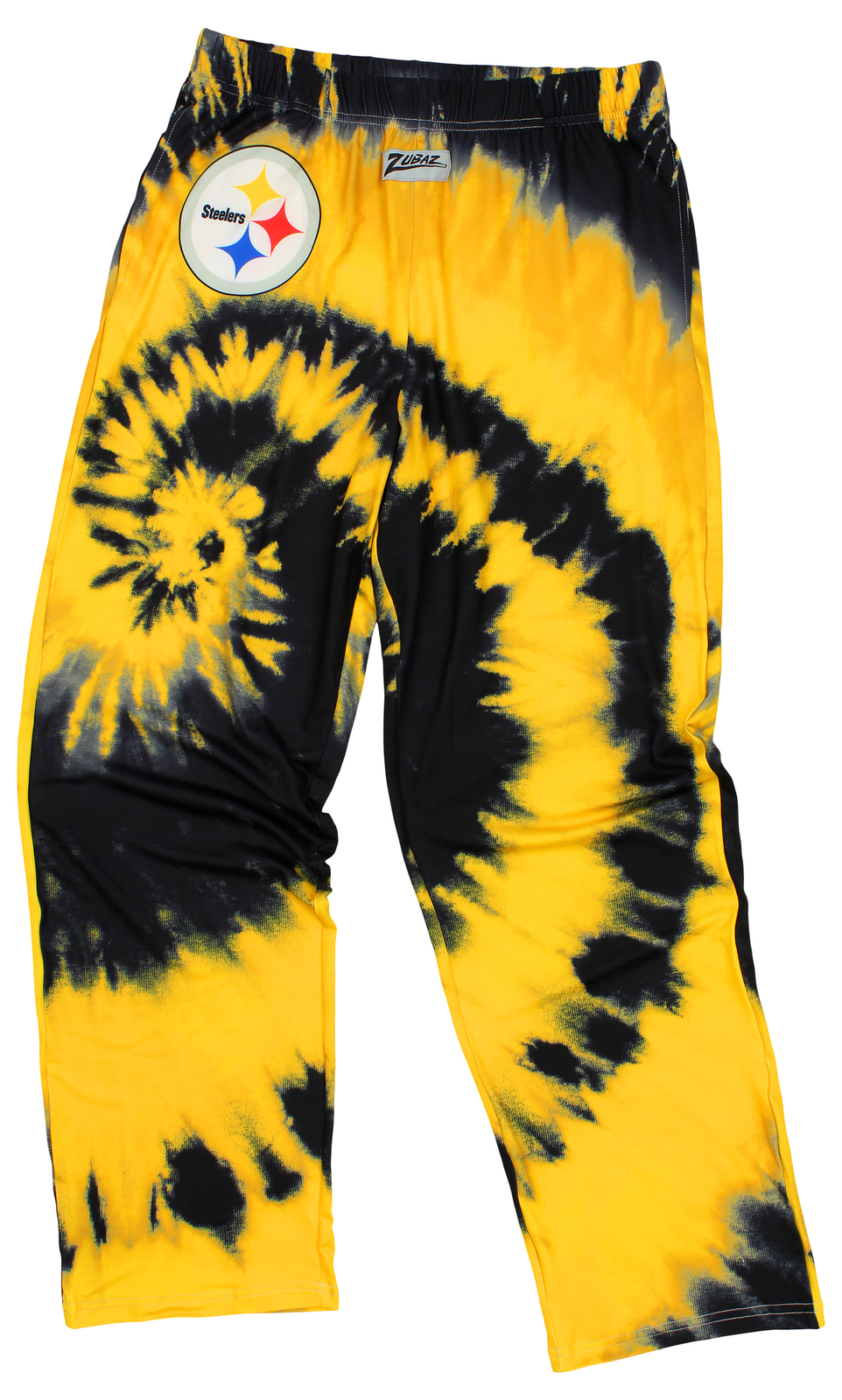 Брюки для отдыха Zubaz Pittsburgh Steelers NFL Mens Tie Dye командного цвета, желтый