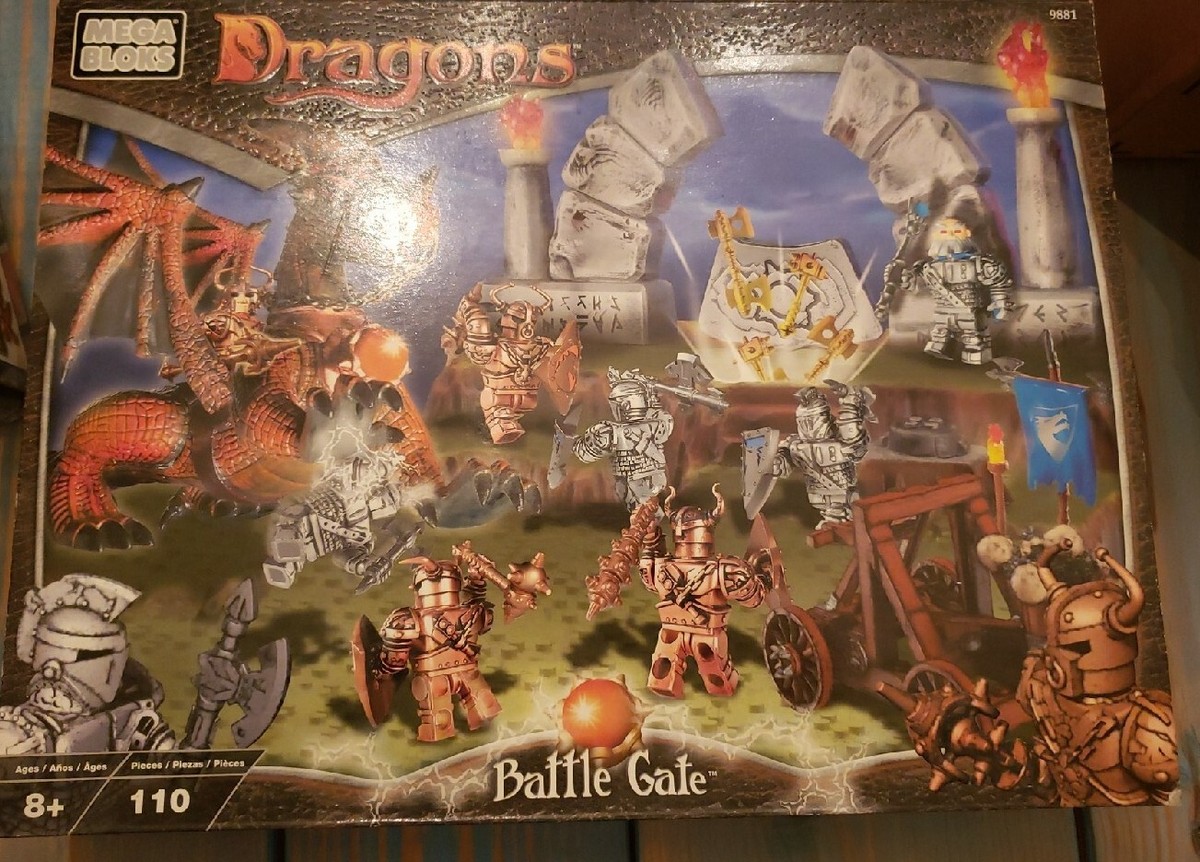 Mega Bloks 9881 Dragons Battle Gate Construction Blocks for sale