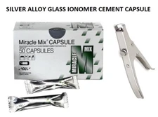 Dental GC MIRACLE MIX Radiopaque Silver Alloy Restorative 50 Caps with Applier