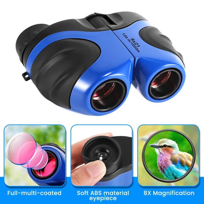 Kids Binoculars 8 X 21 Compact Shockproof Telescope Suitable for Bird Watching - Image 2 of 4