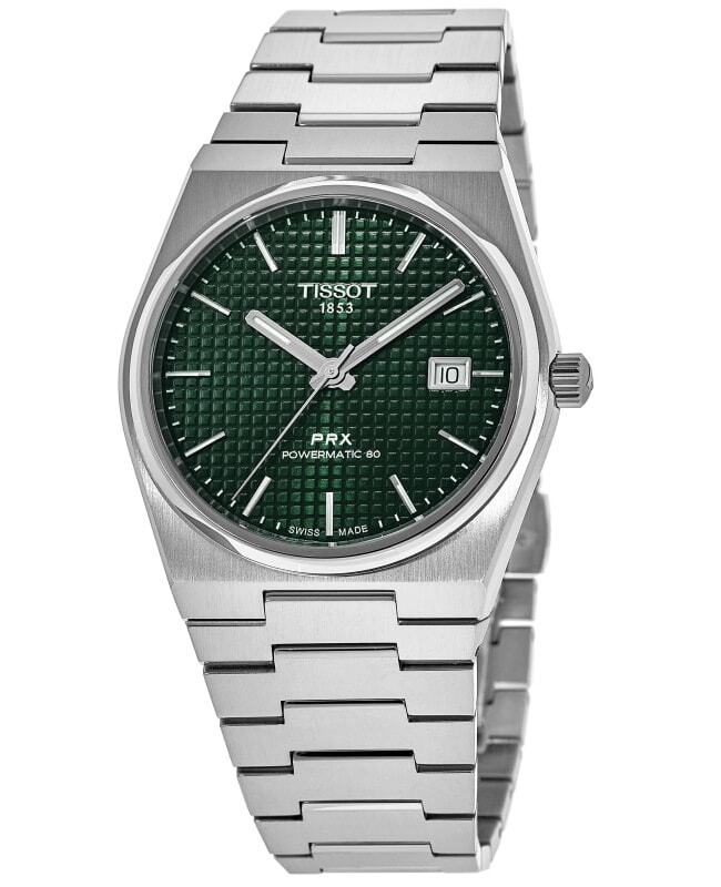New Tissot PRX Powermatic 80 Automatic Green Men's Watch New Tissot PRX Powermatic 80 Automatic Green Men's Watch