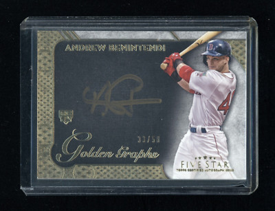 2017 Topps Five Star ANDREW BENINTENDI #GG-ABE Golden Graphs RC AUTO /50