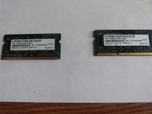 Apacer 4GB Arbeitsspeicher PC3-12800 CL11AS04GFA60CATBGJ - Bild 2 von 3