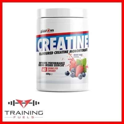 Per4m Creatine 400g Micronised Creatine Monohydrate, Delicious Flavours