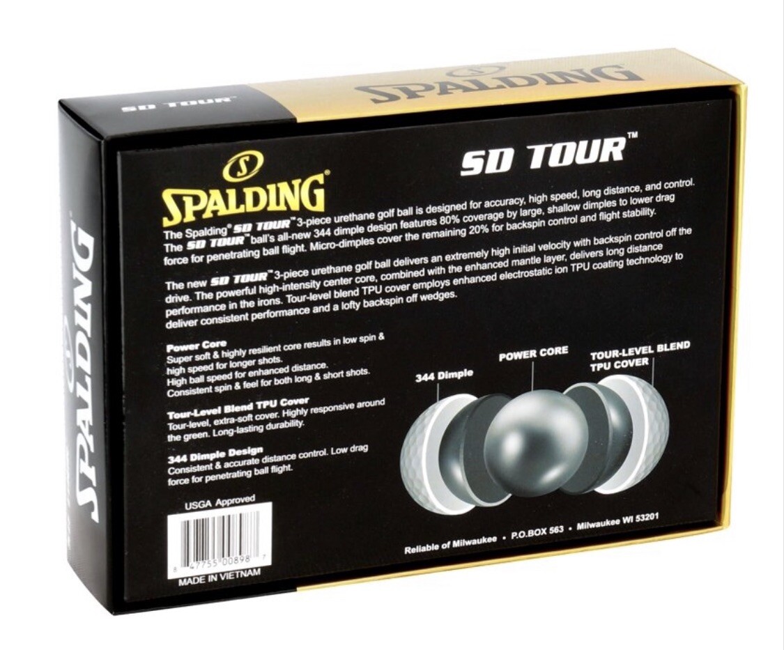 Spalding SD Tour Golf Balls Dozen