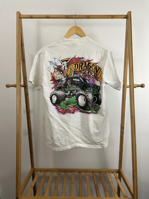 RARE VTG Kreg Christensen Dragon Slayer Monster Truck T-Shirt Size M RARE