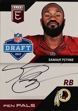2017 Panini Donruss Elite Football Pen Pals Autographs #14: Samaje Perine Base