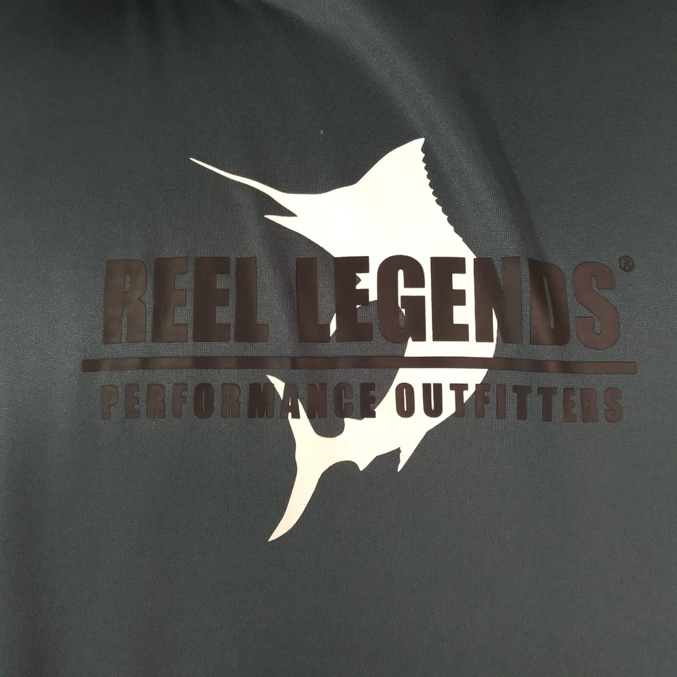 Reel Legends hoodie sweatshirt sweater Men's large Blue outdoor Fishing Marine - Image 4 of 4