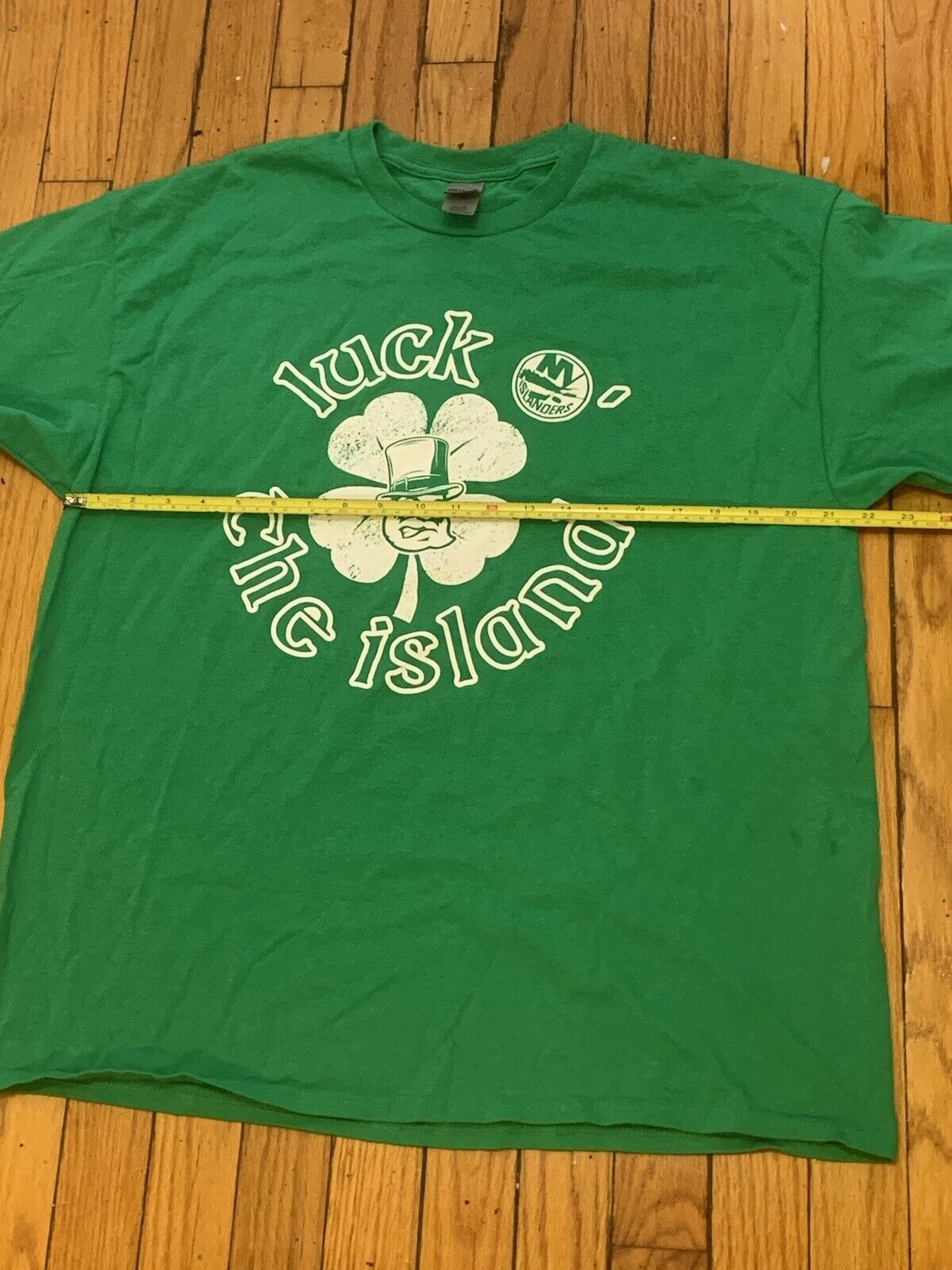 New York Islanders NY Islanders Isles - Irish T-Shirt - Size XL - Green MSG  NHL