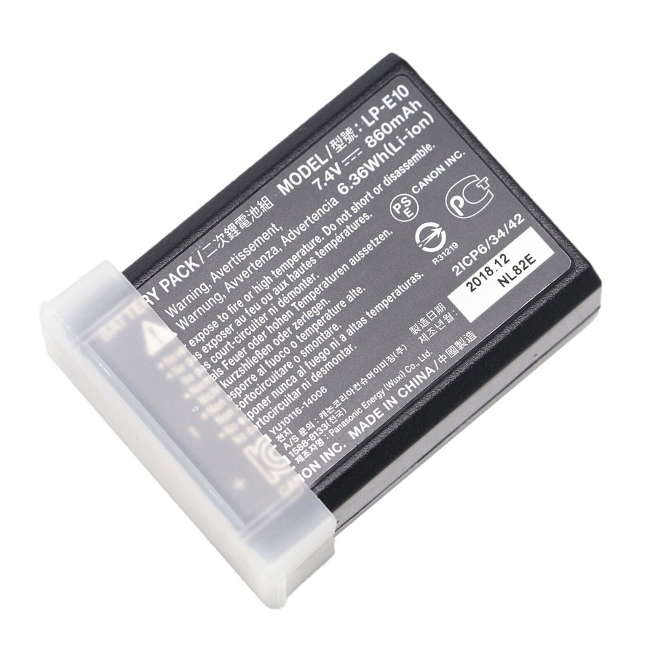 Replacement Li-ion LP-E10 Batteries For Canon EOS Rebel T3 T5 T6 T7 Kiss X50 Kiss X701 100D EOS 1200D Digital Camera Battery