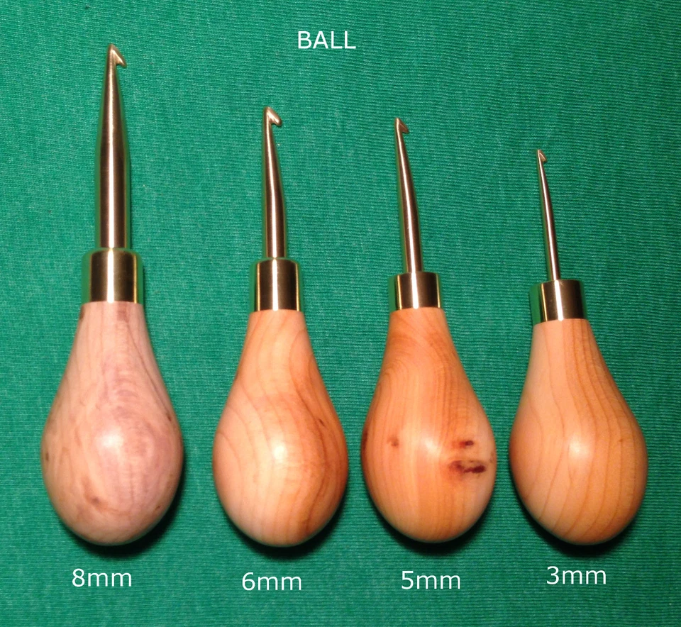 The Irish Hook (aka Hartman Hook) Ball handle rughooking hookie - Image 4 of 4