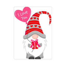 Cute Gnome Valentine's Magnet