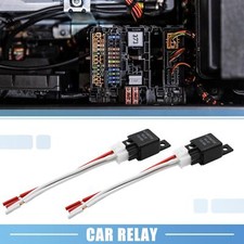 2pcs JD-2912 4 Pin DC 12V 40A Universal Car Fuse Relay Switch Power with Harness