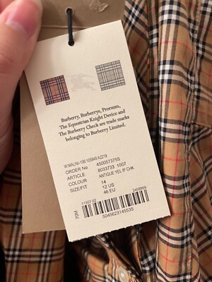 BURBERRY★素敵！MALINI BEIGE CHECK COTTON BELTED BOW DRESS $690 BURBERRY MALINI BEIGE IP CHECK COTTON BELTED BOW DRESS