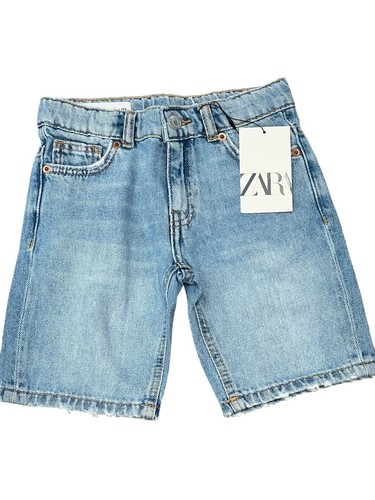 ZARA KIDS BOYS DENIM BLUE SHORTS JORTS ORIGINAL FIT SIZE 7 NWT 6855/501 - Picture 4 of 11