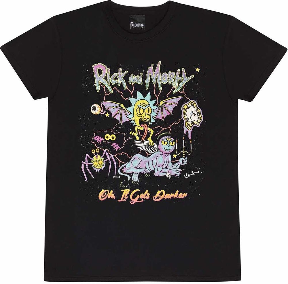 ALTRA Rick And Morty Oh It Gets Darker T shirt