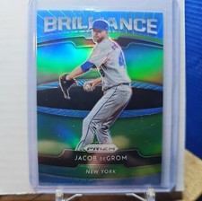 2020 Panini Prizm Baseball Brilliance Blue #B-1 Jacob deGrom