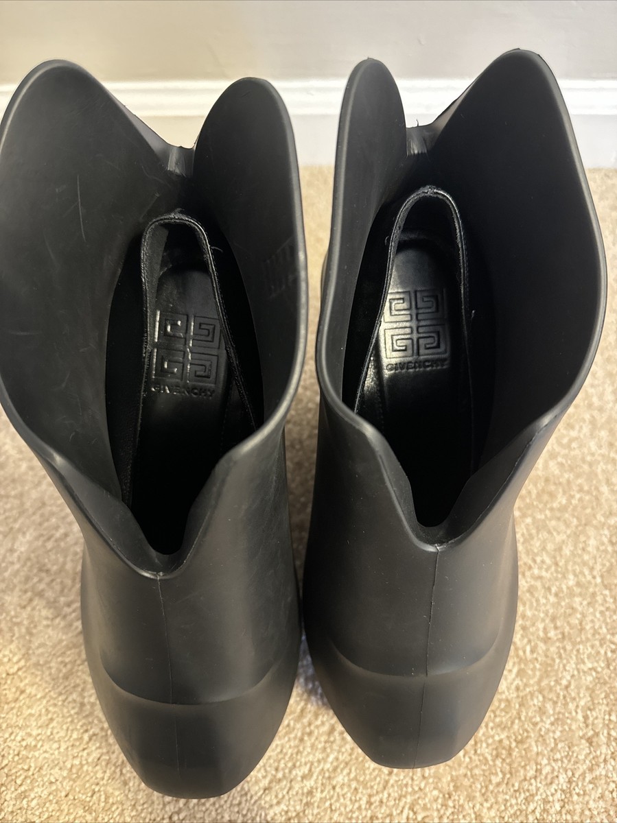 Givenchy Monumental Mallow Wedge Platform Rubber Shoes Sz 35