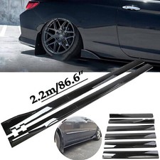 86.6 Gloss Black Sideskirts Extention Body Kit For Hyundai Genesis Coupe