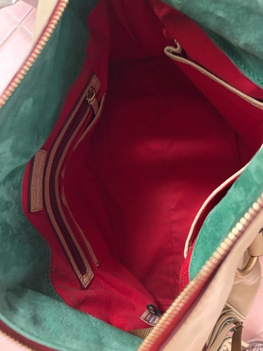 Dooney Bourke Umhängetasche Natur Florentiner Leder Schnalle mit Schulterriemen Lg. - Bild 8 von 12