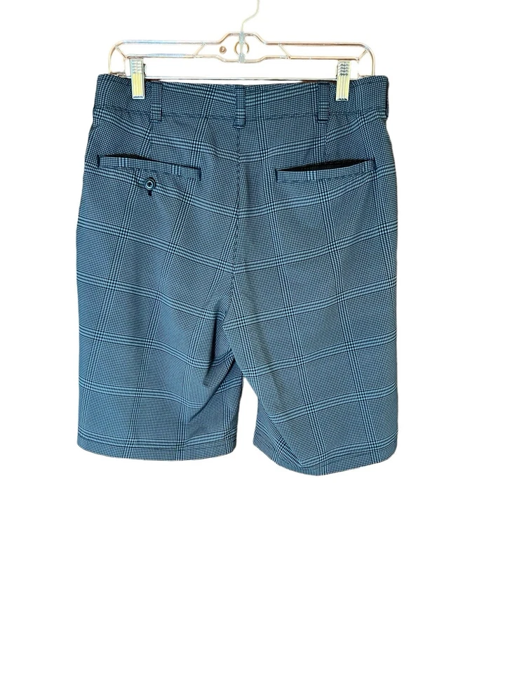 Pantalones Cortos para Caminar Golf Ben Hogan Para Hombre Talla 32 Gris Negro Cuadros Bolsillo Frontal Plano Foto 4 de 4