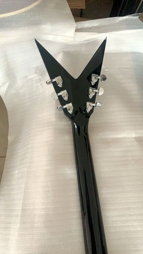 Dimebag Darrell Electric Guitar - Silver Metal Top with Letter Inlay - Picture 3 of 5