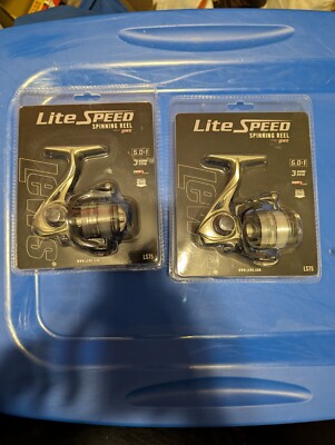 Set Of 2 Lew's Lite Speed Spinning Fishing Reel Ultra Lite 3 Bearing Speed Rotor