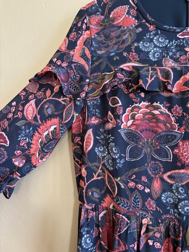 Ann Taylor LOFT Beautiful Boho Paisley Floral Dress XS Size 0 NWT - Picture 14 of 17