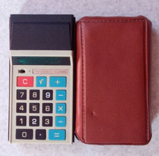 Vintage USSR Calculator ELEKTRONIKA MK23A Working Condition with Soft Cover