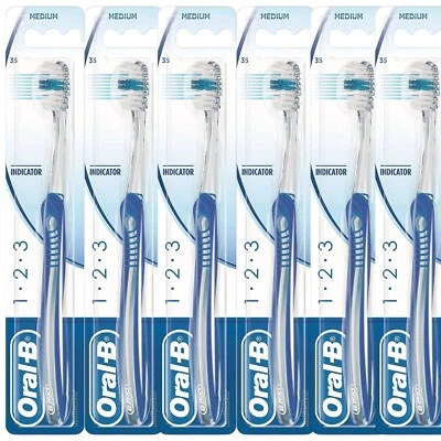 Oral-B Indicator 35 Medium Toothbrush - Pk of 6