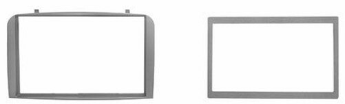 Pannello Doppio DIN Alfa 147 Grigio Metallizzato - Montaggio Facile