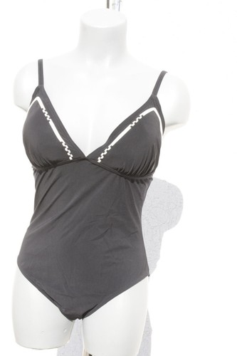 NEU 2023/24 mangoon Badeanzug Einteiler (400531) schmale Träger Schwarz in 40 - Picture 8 of 14