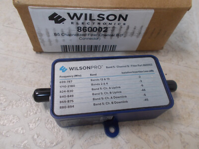 Wilson Pro Electronics Band 5 Channel B Filter (F Connector) | 860002 New in Box