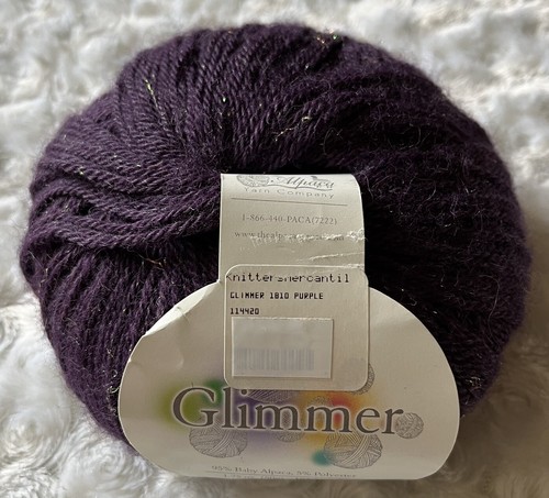 Alpaca Yarn Company GLIMMER Yarn PURPLE #1810, 1.75 oz. - Picture 2 of 6