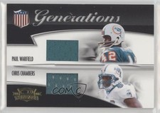 2006 Donruss Threads Generations Materials Paul Warfield Chris Chambers HOF 10lp