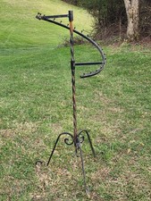 Antique Vintage Store Garmet Clothes Hanger Rack Stand Wrought Iron Pick Up Only