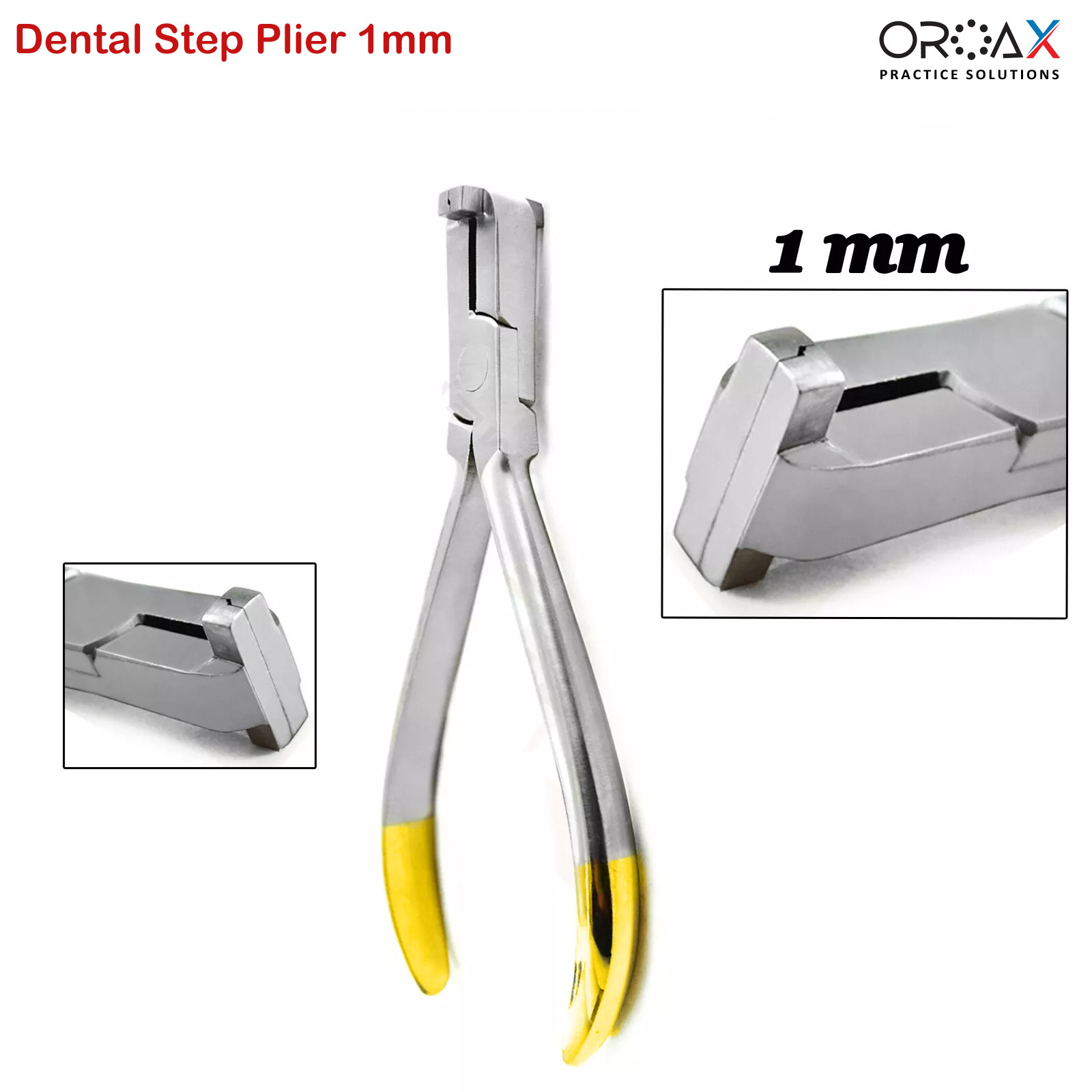 Alicates dentales escalonados de 1 mm para doblar alambres de ortodoncia