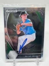 2021 Panini Prizm Draft Picks Baseball SIGNED RC Peter Heubeck PDP101