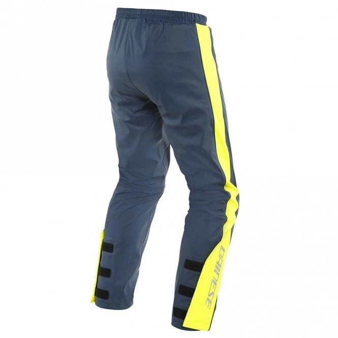 Pantalón impermeable unisex Dainese Storm 2 87E - azul/amarillo Foto 2 de 2