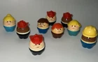 Lot of 9 Vintage Little Tikes Toddle Tots Chunky People
